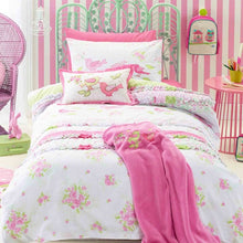 jiggle&giggle Shabby Chic Kids Room Bedding Set Lunch Bag Small School Bag Cushion Cover Pillow Blanket Floor Rug