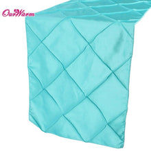 Elegant Stain Table Runners for Wedding Decoration 30*275cm Wedding Table Runner Pintuck Square Table Cloth Party Decorations