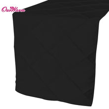 Elegant Stain Table Runners for Wedding Decoration 30*275cm Wedding Table Runner Pintuck Square Table Cloth Party Decorations