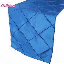 Elegant Stain Table Runners for Wedding Decoration 30*275cm Wedding Table Runner Pintuck Square Table Cloth Party Decorations