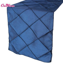 Elegant Stain Table Runners for Wedding Decoration 30*275cm Wedding Table Runner Pintuck Square Table Cloth Party Decorations