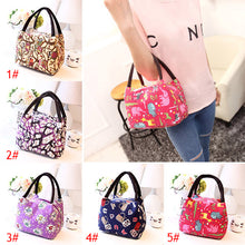 Portable Lunch Bag Owl Palm Totem Graffiti Insulated Canvas Food Picnic Bags For Women Kids Lunchbox Handbag BS2017