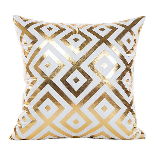 Gold Foil Printing Pillow Case home decorative throw pillow pillowcase