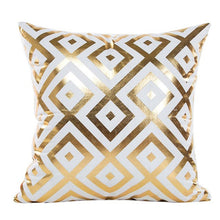 Gold Foil Printing Pillow Case home decorative throw pillow pillowcase