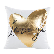 Gold Foil Printing Pillow Case home decorative throw pillow pillowcase