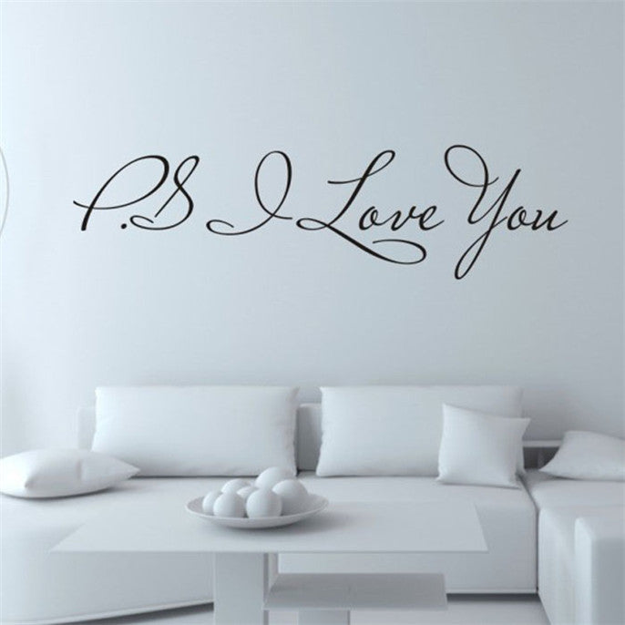 Fashion I Love You Removable Art Vinyl Mural Home Room Decor Wall Stickers   Suzie