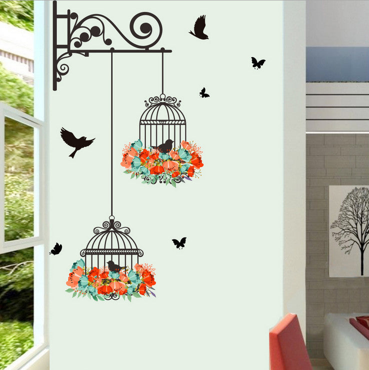 Birdcage  DIY Vinyl Wall Stickers