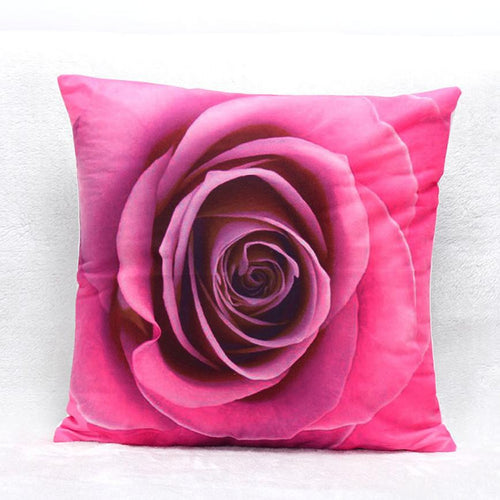 Super Deal 3D Flower Print Sofa Bed Home Decoration Festival  Cushion