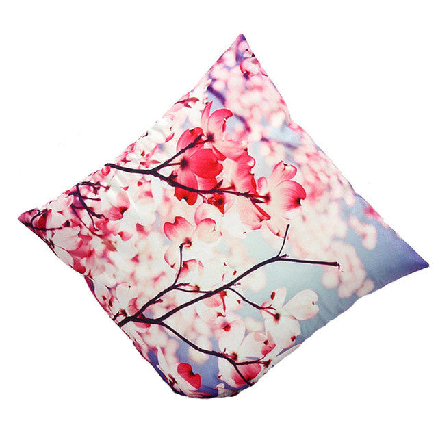 Super Deal 3D Flower Print Sofa Bed Home Decoration Festival  Cushion