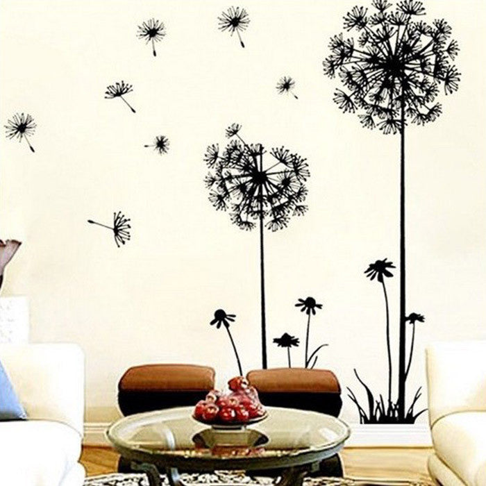 Dandelion Flower Tree 2015 NEW Living Room Bedroom Backdrop Home Decor Tree wall Stickers Home Decor Pegatinas De Pared Paredes