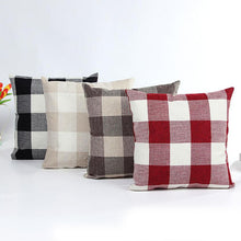 Super Deal  Plaid euro pillow cover