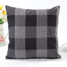 Super Deal  Plaid euro pillow cover