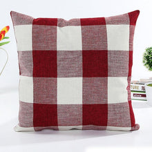 Super Deal  Plaid euro pillow cover