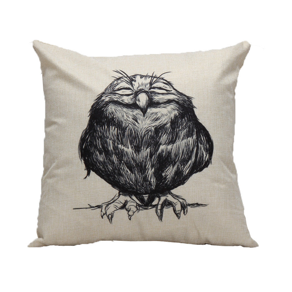 Owl Pillow Case decorative throw pillows lovely pillowcase for the pillow 45*45