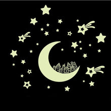 Moon Stars Removable Night Glow  in the Dark home decor XT