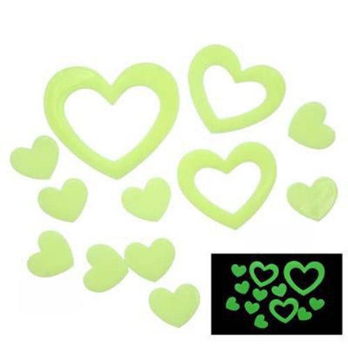 Plastic 3D Stars Glow In The Dark Luminous Fluorescent Wall Stickers home decor