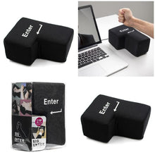 Stress Relief Toy Gift Creative Hand Pillows USB Big Enter Key Pillow Desktop Nap Pillow for Home Office Computer LaptoHot Sale