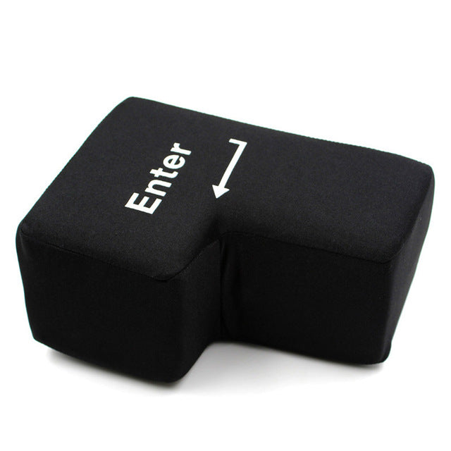 Stress Relief Toy Gift Creative Hand Pillows USB Big Enter Key Pillow Desktop Nap Pillow for Home Office Computer LaptoHot Sale