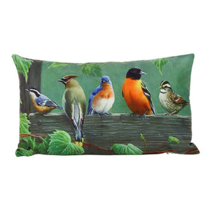 Rectangle 30*50 Soft Birds print pillow cover cases Fashion color cushion case home ornament pillowslips drop shipping