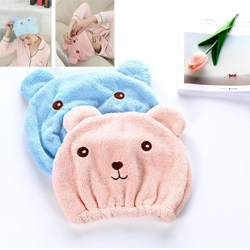 Microfiber Hair Turban Quickly Dry Hair Hat Wrapped Towel Bathing Cap
