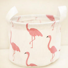 Women Cosmetic Bag Cartoon Animal Flamingo Linen Organizer Box Case Makeup Bag Portable Travel Toiletry Make Up Wash Kit Case