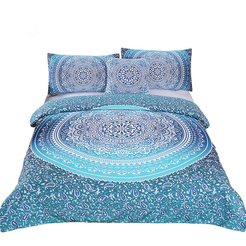 BeddingOutlet Luxury Boho Bedding Set Queen Crystal Arrays Duvet Quilt