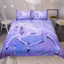 BeddingOutlet Purple Unicorn Bedding Set 3D Printed Quilt