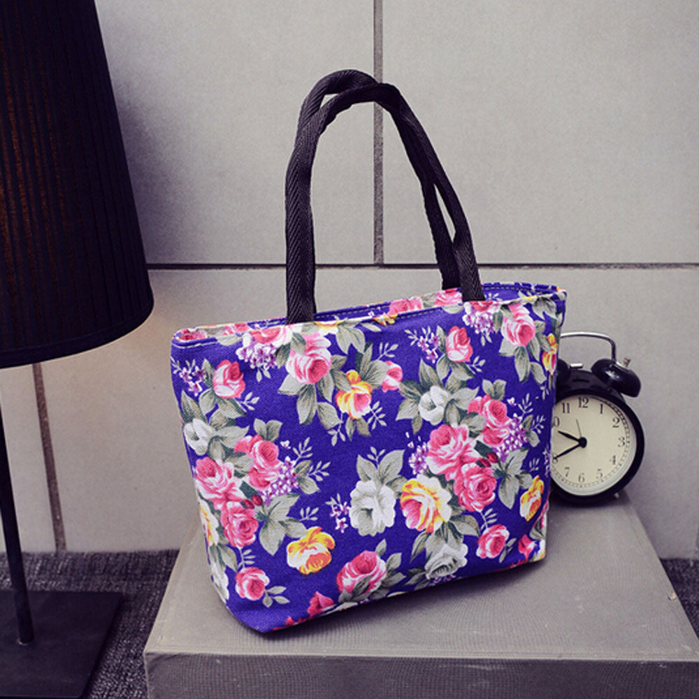 Fashion Women Girls Printing Canvas Shopping Handbag Shoulder Tote Shopper Bag