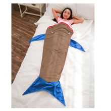 Mermaid Fish Tail Soft Warm Flanne Blanket Children Kid Sleeping Bag