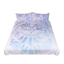 Wolves Heart by SunimaArt Bedding Set Blue and White Duvet Cover