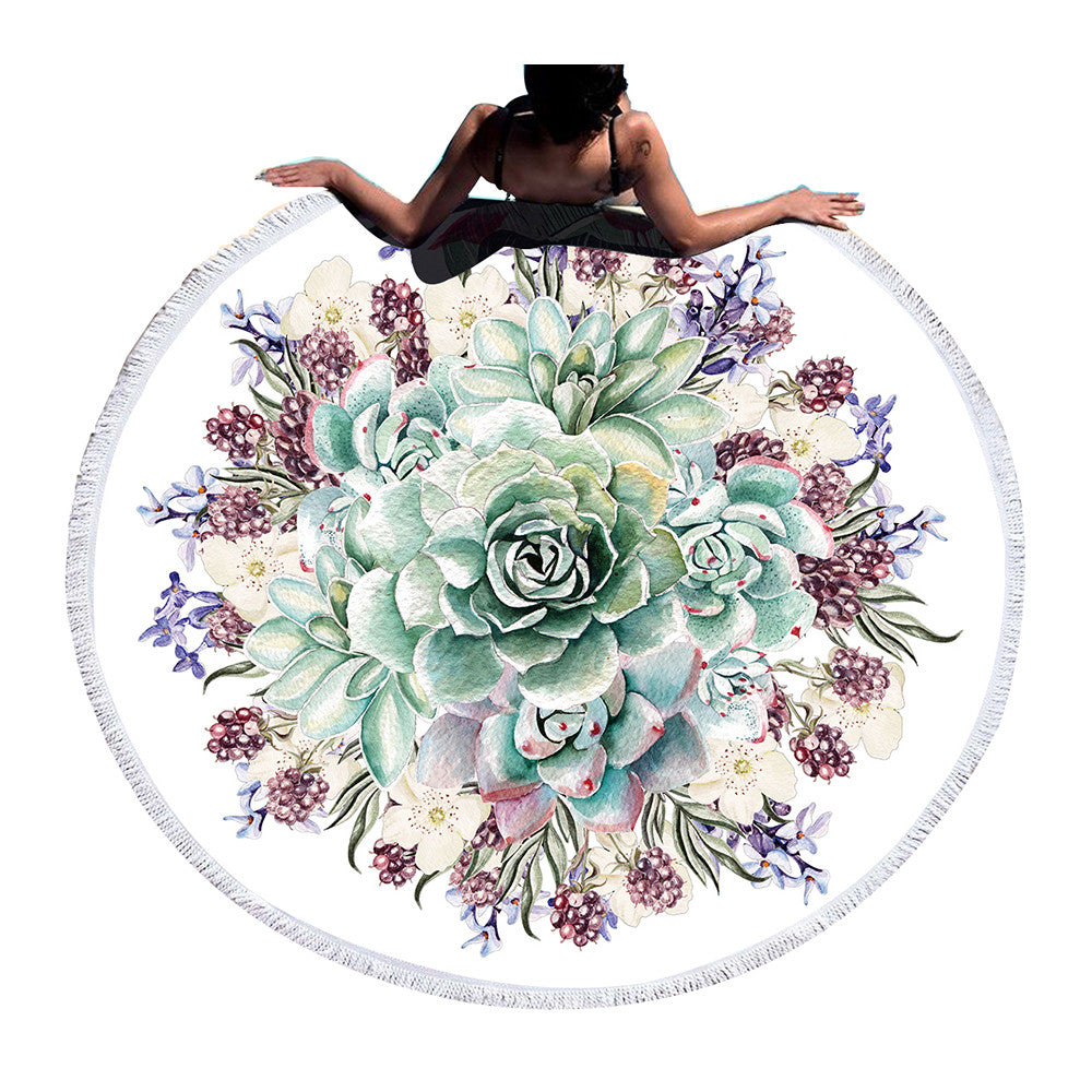 Large Round Beach Towel