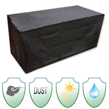 Outdoor Furniture Sofa Cover 180*120*74cm Garden Patio Chair Waterproof Polyester + PVC Coated Table Desk Black Silver Color