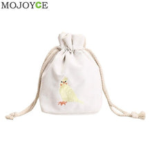 Women Mini Canvas Handbag Fashion Bucket Messenger Bag for Girls Drawstring Shoulder Bags Famous Designer Female Crossbody Bags